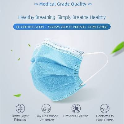 Medical Jednorázové rúška 3-vrstvové m 10 ks