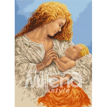 Milena Style Майчина ласка - гоблен със схема конци dmc 1: 1