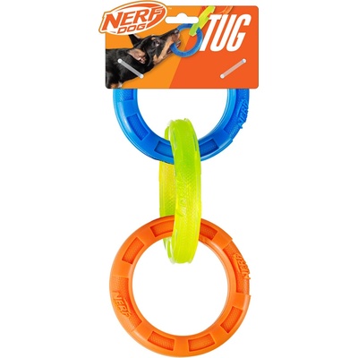 Nerf Dog přetahovadlo se třemi kroužky 26,7 cm