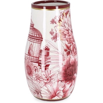 Bizzotto Порцеланова ваза LIANG 15x26 червен/бял (0503273)