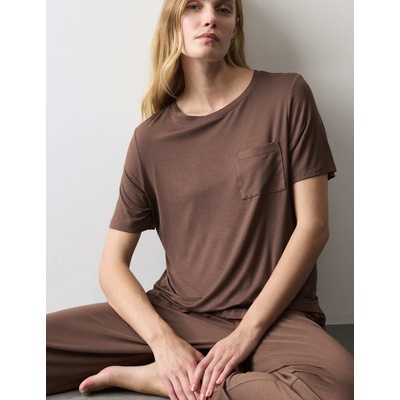 Marks & Spencer Пижамен топ с декоративни джебове Marks & Spencer кафява Marks & Spencer | Kafyav | ЖЕНИ | L