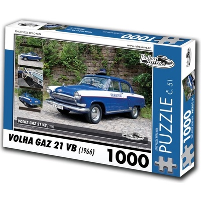 Retro cars Volha Gaz 21 VB II 1966 1000 dielov