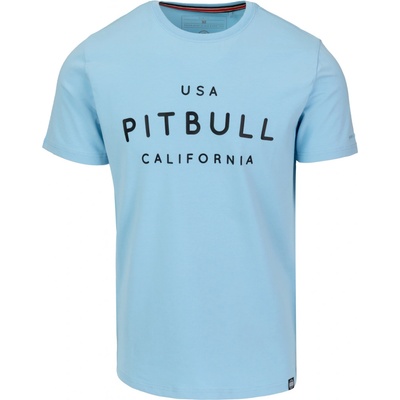 PitBull West Coast pánské triko slim fit USA CAL modré