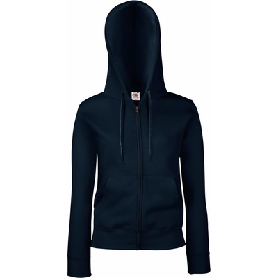 Fruit of the Loom Premium Lady-Fit Hooded Jacket COT162118a3604 Navy deep