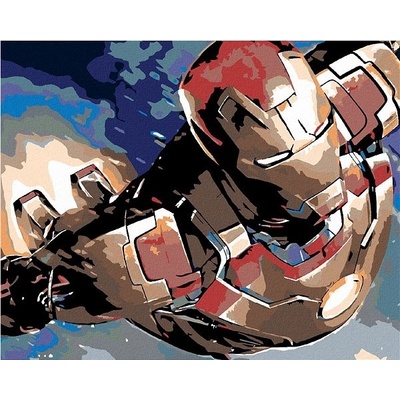 Zuty Malování podle čísel Iron Man 100 x 80 cm vypnuté plátno na rám