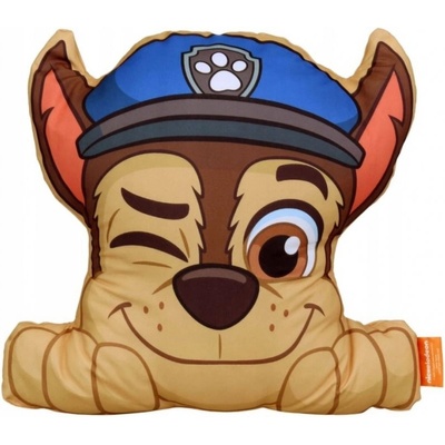 Carbotex Tvarovaný 3D vankúš Tlapková patrola Paw Patrol motív Chase 36x40