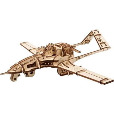 UGEARS 3D puzzle Bojový dron Bayraktar TB2 125 ks