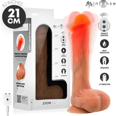 Mr intense bradley vibrator dildo with heat effect and remote control 21 cm