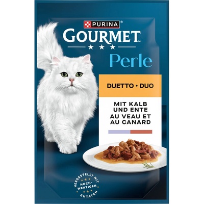 Gourmet Perle 52 x teľacie a kačica 85 g
