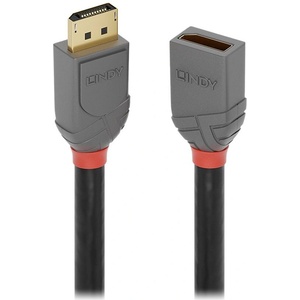 Lindy LINDY DisplayPort 1.4 удължителен кабел 3m, Anthra Line (36498)