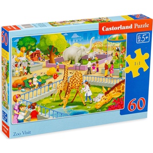 Castorland Пъзел Castorland от 60 части - В зоопарка (B-066155-1) - ozone