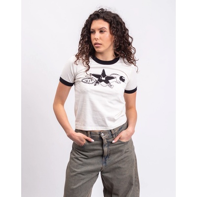 Carhartt WIP W' S/S Outlaw Star Ringer T Shirt Wax/Black heavy stone wash