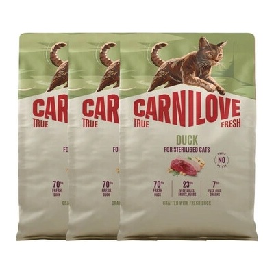 CARNILOVE True Fresh Cat Duck Sterilised 3 x 2 kg