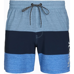 Hurley Мъжки плажни шорти Hurley Color Blocked Volley Swim Short Baby Blue