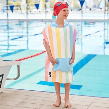 Dock&bay Dock & Bay: Бързосъхнещо детско пончо Quickdry - Unicorn Waves (микрофибър) (5061011621702)