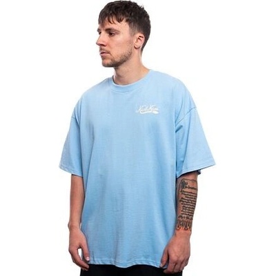 Karl Kani Woven Signature Heavy Jersey Boxy Diner Tee light blue
