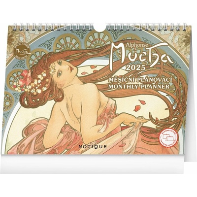 Alfons Mucha stolní 2025