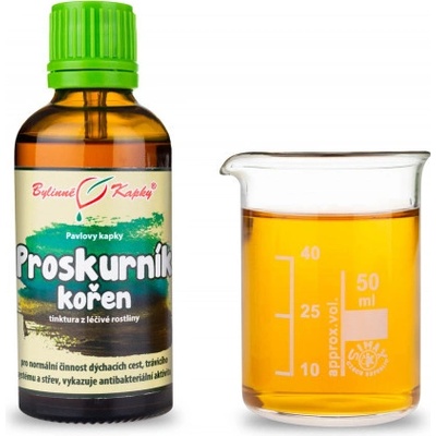 Bylinné kapky Prokurník koreň bylinné kvapky tinktúra 50 ml