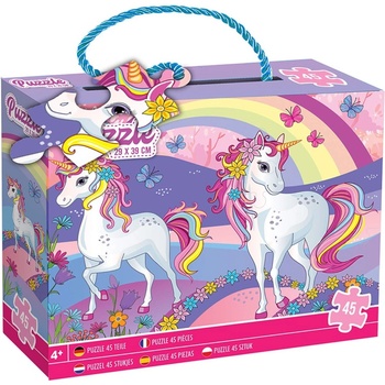 Grafix Детски пъзел Grafix от 45 части - Еднорог (400089 Unicorn)