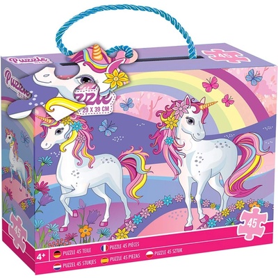 Grafix Детски пъзел Grafix от 45 части - Еднорог (400089 Unicorn)