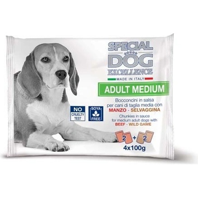 Monge Special Excellence Medium Adult hovädzie a zverina 4 x 100 g
