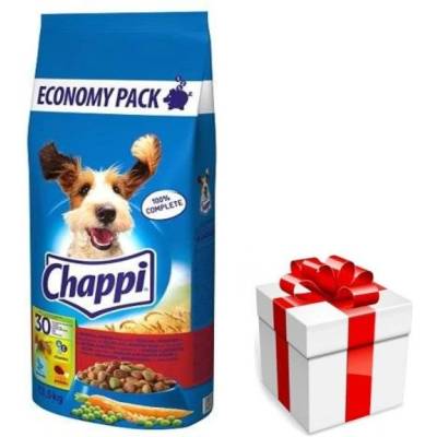 Chappi 13, 5кг - суха храна за кучета с говеждо месо, птиче месо и зеленчуци + БЕЗПЛАТНА изненада за вашето куче