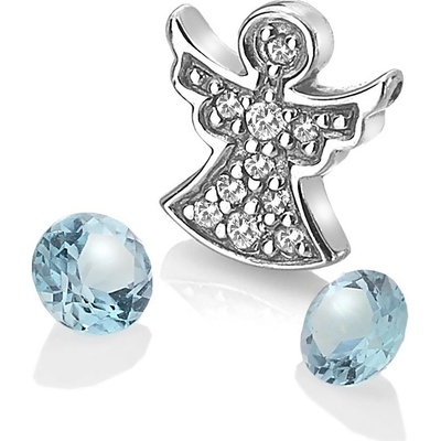 Hot Diamonds Prívesok Anais element anděl modrý Topaz AC104