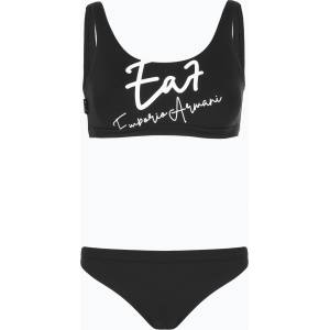 Giorgio Armani Дамски бански костюм от две части EA7 Emporio Armani Maxi Logo Bikini Top black