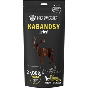 Paka Zwierzaka ПАКЕТ ЗА ДОМАШНИ ЛЮБИМЦИ - 3 колбаса кабанос от елен (80 г)