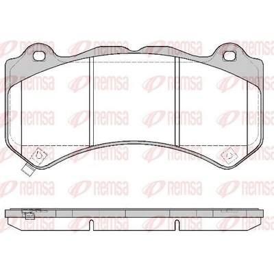 Sada brzdových platničiek kotúčovej brzdy (na jednu nápravu) REMSA 1376.04 1376.04