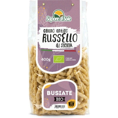 Sapore di Sole Bio Busiate Russello těstoviny z tvrdé pšenice 400 g