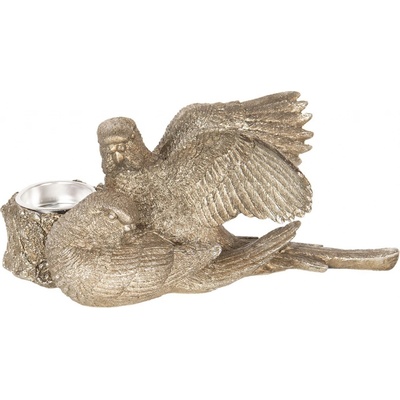 Svícen s ptáčky - 21*22*8 cm - Clayre & Eef