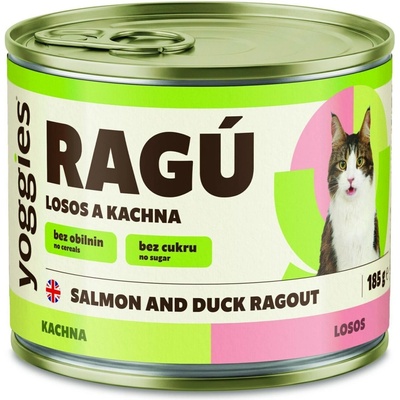 Yoggies RAGÚ pro kočky, krůta a losos 185 g – Sleviste.cz