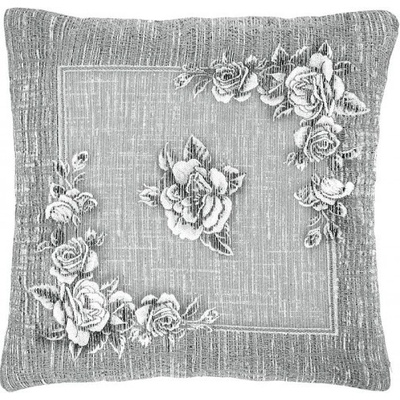 Gobelínová šedá Chenille IT107 Šedá 50 x 50 cm