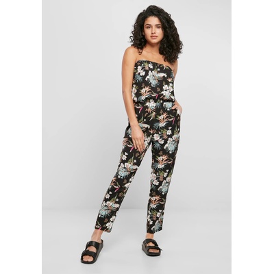 Urban Classics Дамски гащеризон в черен цвят Urban Classics Ladies Viscose Bandeau JumpsuitUB-TB1955-02917 - Черен, размер XXL