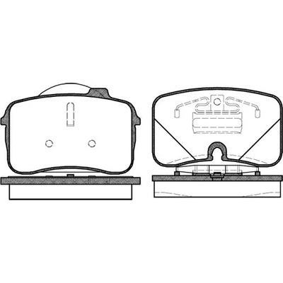 Sada brzdových platničiek kotúčovej brzdy REMSA 0328.00