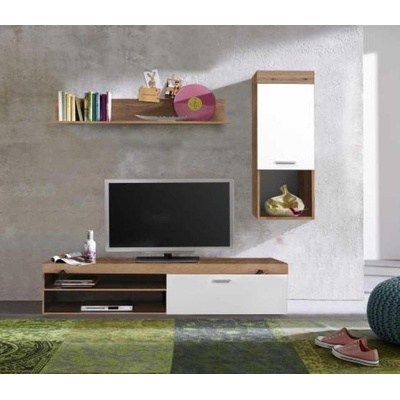 Холна секция Boom дъб артизан и бял