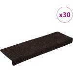 vidaXL Изтривалки за стълби, самозалепващи се, 30 бр. , 65x21x4 см, кафяви, с правоъгълен кант (3365698)