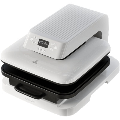 LokLik Auto Heat Press - Автоматична термопреса 38×38 см за професионални трансфери