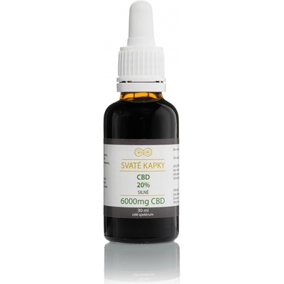 Svaté kapky 20% CBD silné 30 ml Svatý Sedláček