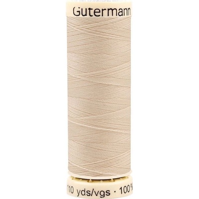 Polyesterové nitě návin 100 m Gütermann univerzální, střední, 414 Eggnog