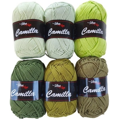 Příze Camilla sada 2310 (6ks) zelená