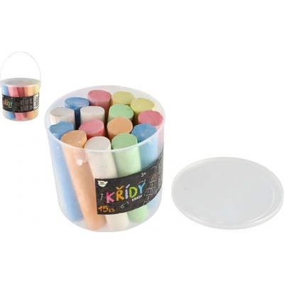 Teddies Křídy barevné chodníkové 15 ks – Sleviste.cz