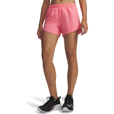 Under Armour dámské kraťasy FLY BY 3'' lososová bílá