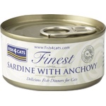 Fish4Dogs Fish4cats Finest Сардина и Аншоа 70 г