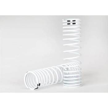 Traxxas пружина заден амортисьор прогресивна бяла (2)