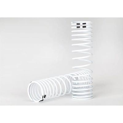 Traxxas пружина заден амортисьор прогресивна бяла (2)