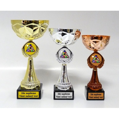 VIZINGR Poolbilliard poháry 507-L320 Emblém již v ceně 507-L320/27 cm bronz