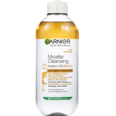 Garnier Skin Naturals Two-Phase Micellar Water All In One 400 ml почистваща и успокояваща мицеларна вода за жени