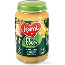 Hami ovocný príkrm BIO S banánom a kúskami jabĺčka c 190 g